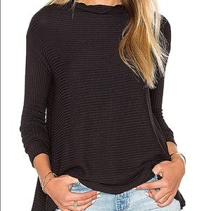 Free People Lover Rib Split Back Pullover Thermal